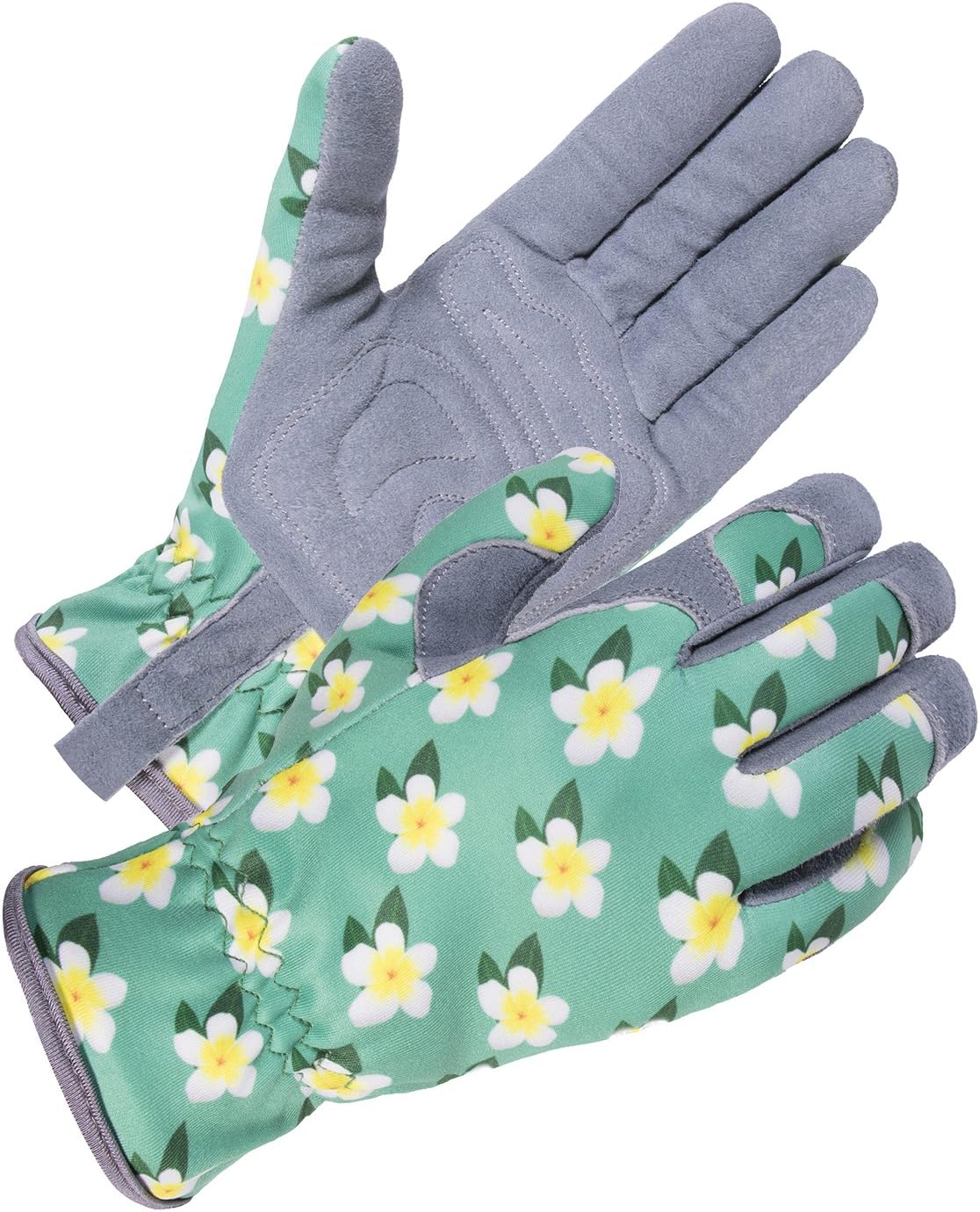 SKYDEER Premium Genuine Deerskin Suede Women's Gardening Gloves, Ultra-Soft Padded, Comfort Fit for Work, Medium, SD6611/M