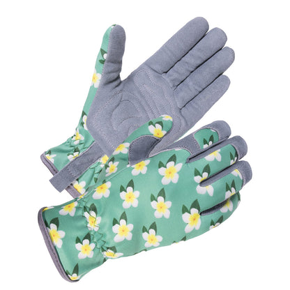 SKYDEER Premium Genuine Deerskin Suede Women's Gardening Gloves, Ultra-Soft Padded, Comfort Fit for Work, Medium, SD6611/M
