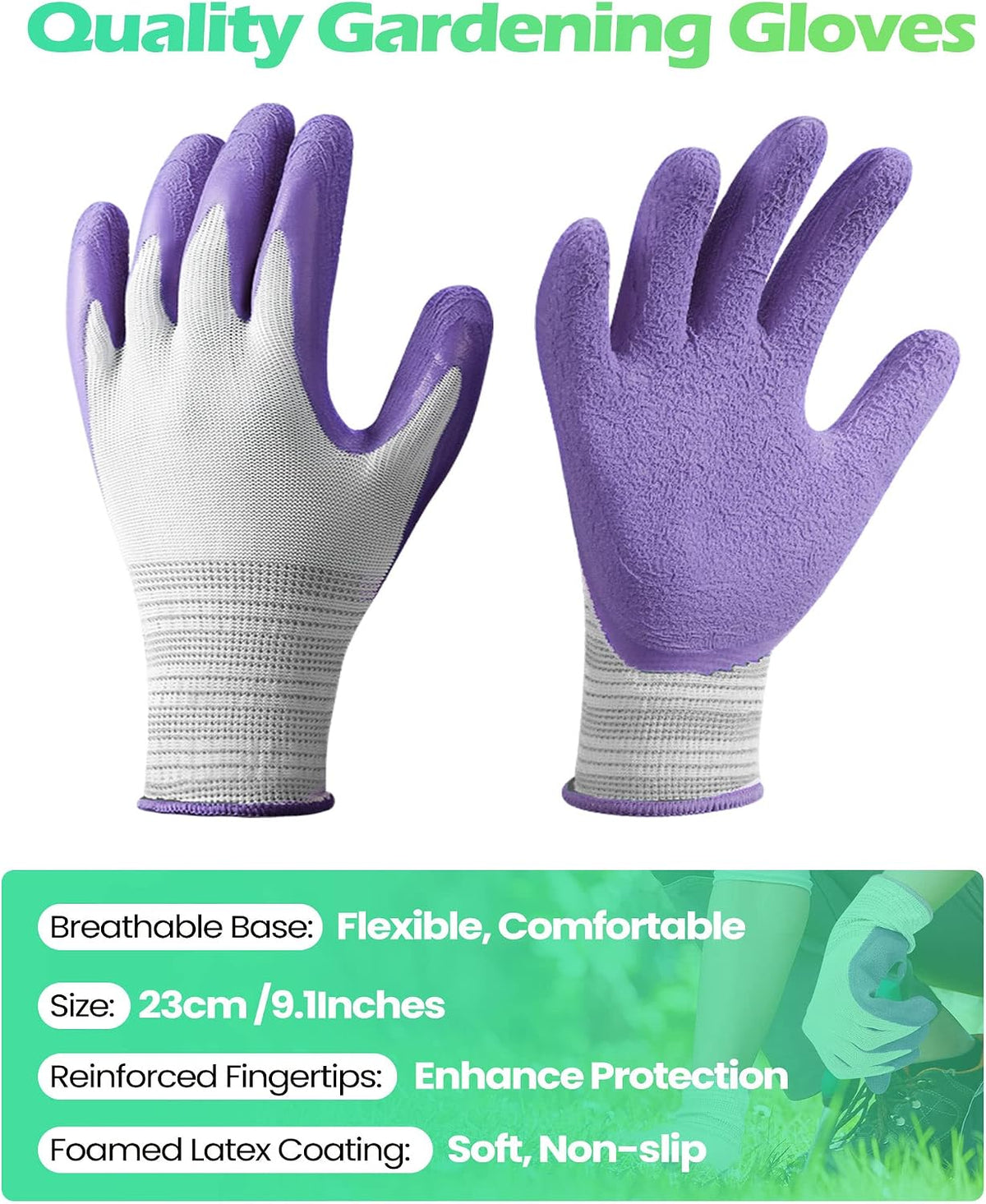 Irenare 24 Pairs Gardening Gloves Bulk for Women, Ladies' Garden Gloves