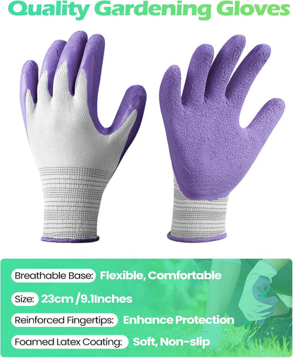Irenare 24 Pairs Gardening Gloves Bulk for Women, Ladies' Garden Gloves
