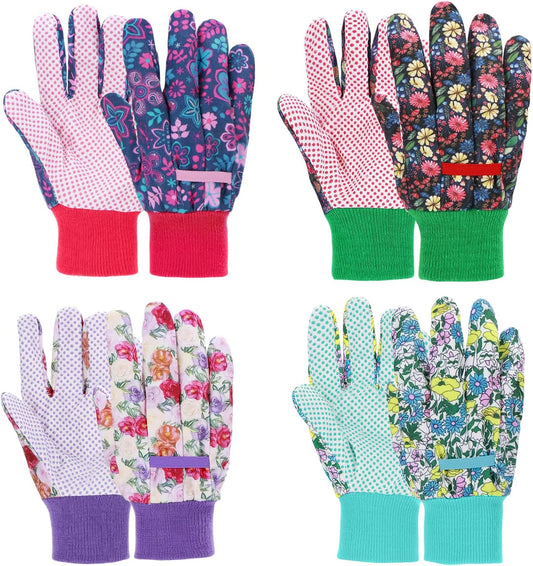 Garden Gloves for Women, Floral Gardening Gloves Ladies Soft Breathable Yard Work Glove Light Working Gloves