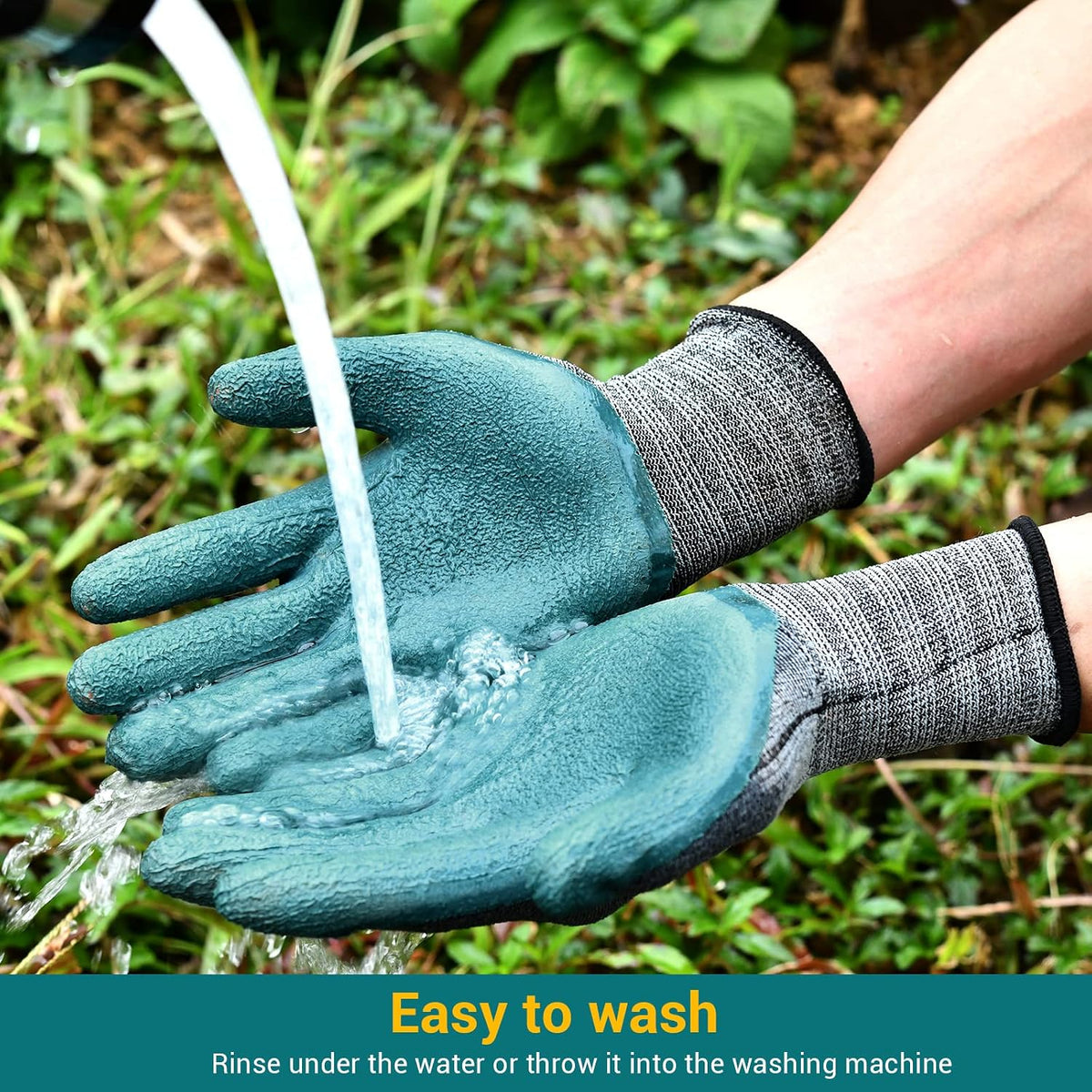 DOFOWORK Gardening Gloves - 6 Pair Gardening Gloves for Women/Men with Grip