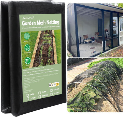 Garden Mesh Netting, 6.6’ x 33’ Extra-Thick Mosquito Netting for Patio