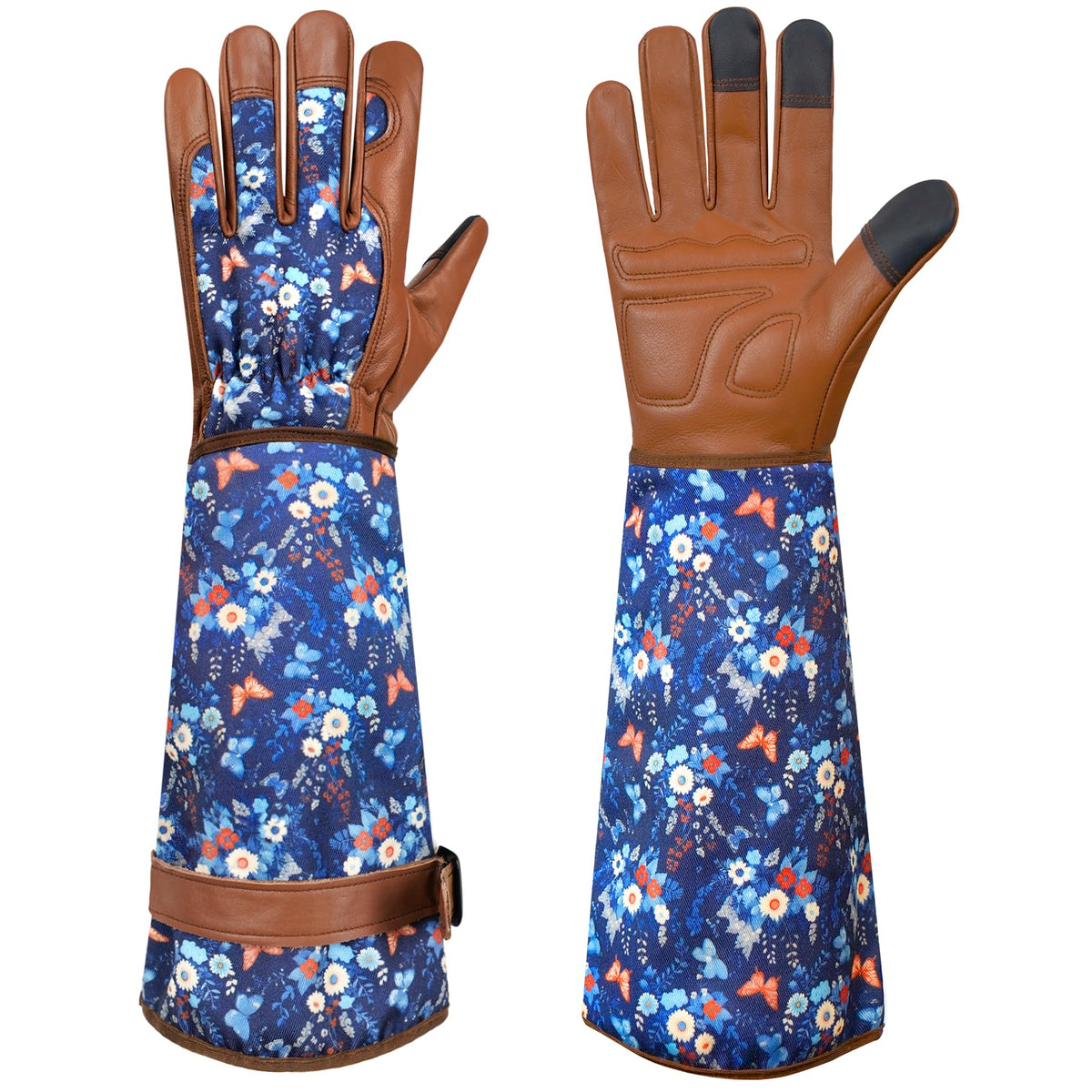 DLY Garden Gloves for Women,Gardening Gloves,Gardening Gift for Lady,Blue,M