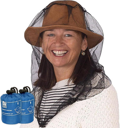 EVEN NATURALS Premium Mosquito Head Net - Ultra Large and Long, Extra Fine Holes, Mesh (39 * 26 * 25 inch)