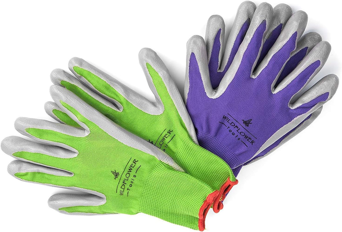 Gardening Gloves for Women and Men - Nitrile Coating for Protection