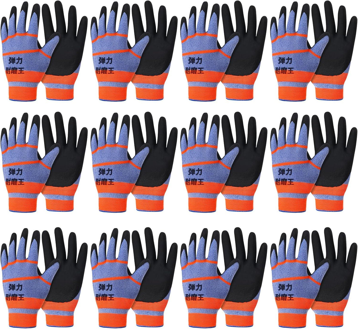 12 Pairs Gardening Gloves for Men Women, Summer Work Gloves