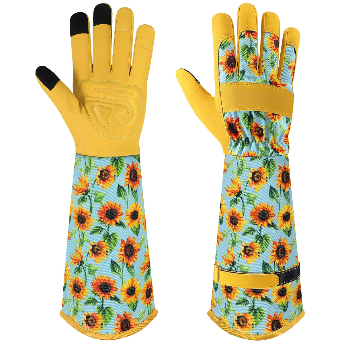 Gardening Gloves for Women, Long Garden Gloves with Grip, Thorn-Proof, Gift