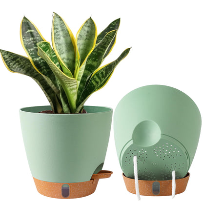 8/10/12 Inch Self Watering Pots for Indoor/Outdoor Plants