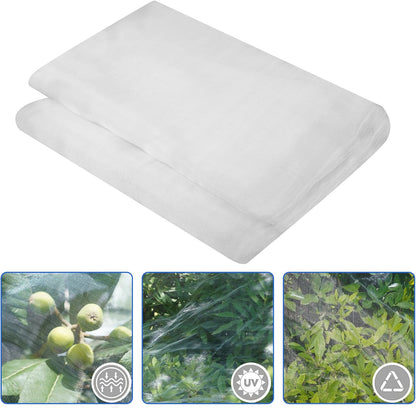 Garden Netting,8x33Ft Mosquito Insect Birds Animals Barrier Protection Net Ultra Fine Garden Mesh Netting Plant Covers for Vegetable Plants Fruits Flowers Trees Greenhouse Row Cover