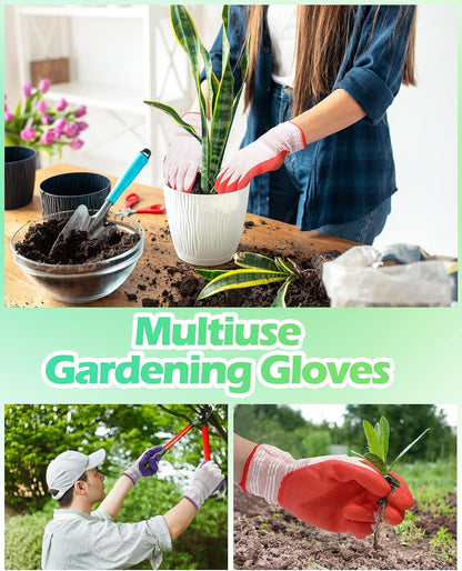 Irenare 24 Pairs Gardening Gloves Bulk for Women, Ladies' Garden Gloves