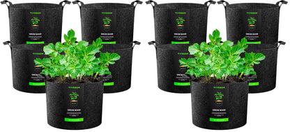 VIVOSUN 5-Pack 5 Gallon Plant Grow Bags Fabric Pots with Handles
