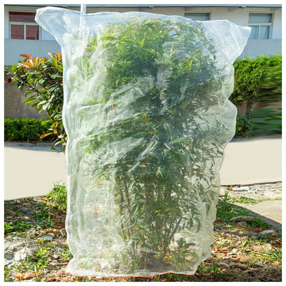 Insect Bird Barrier Mesh, 3.5 x4.6FT Garden Netting Barrier with Drawstring