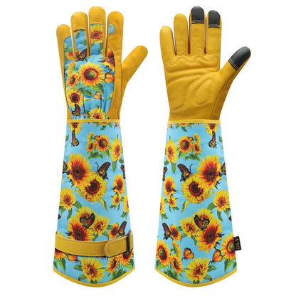DLY Garden Gloves for Women,Gardening Gloves,Gardening Gift for Lady,Blue,M