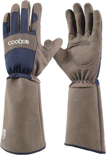 COOLJOB Thorn Proof Rose Pruning Garden Gloves for Men, Long Sleeve Large