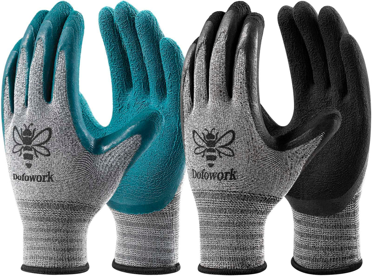 DOFOWORK Gardening Gloves - 6 Pair Gardening Gloves for Women/Men with Grip
