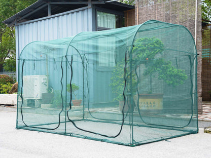 Large Tunnel 8.2'x4' Plant Netting Cover 4FT Tall Crop Cage Netting Pest Guard Cover for Vegetables Fruits Durable Gardening Net for Plant and Animal