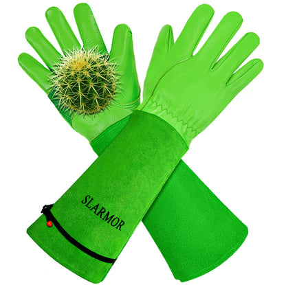 Gardening Gloves for Women Men, Long Thorn Proof Rose Pruning Glove