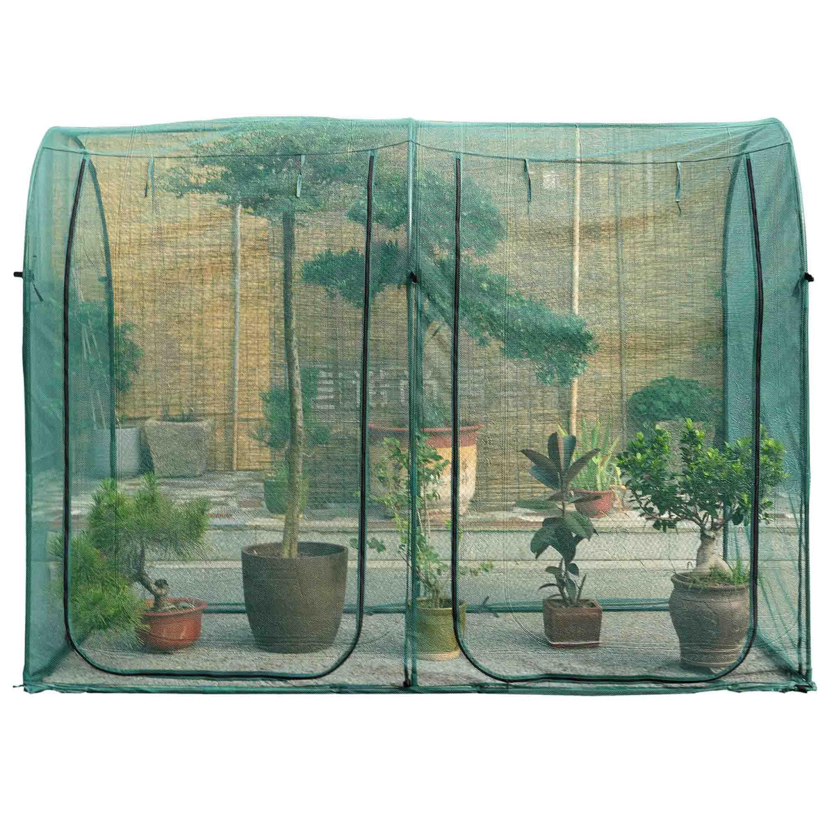 Large Tunnel 8.2'x4' Plant Netting Cover 4FT Tall Crop Cage Netting Pest Guard Cover for Vegetables Fruits Durable Gardening Net for Plant and Animal