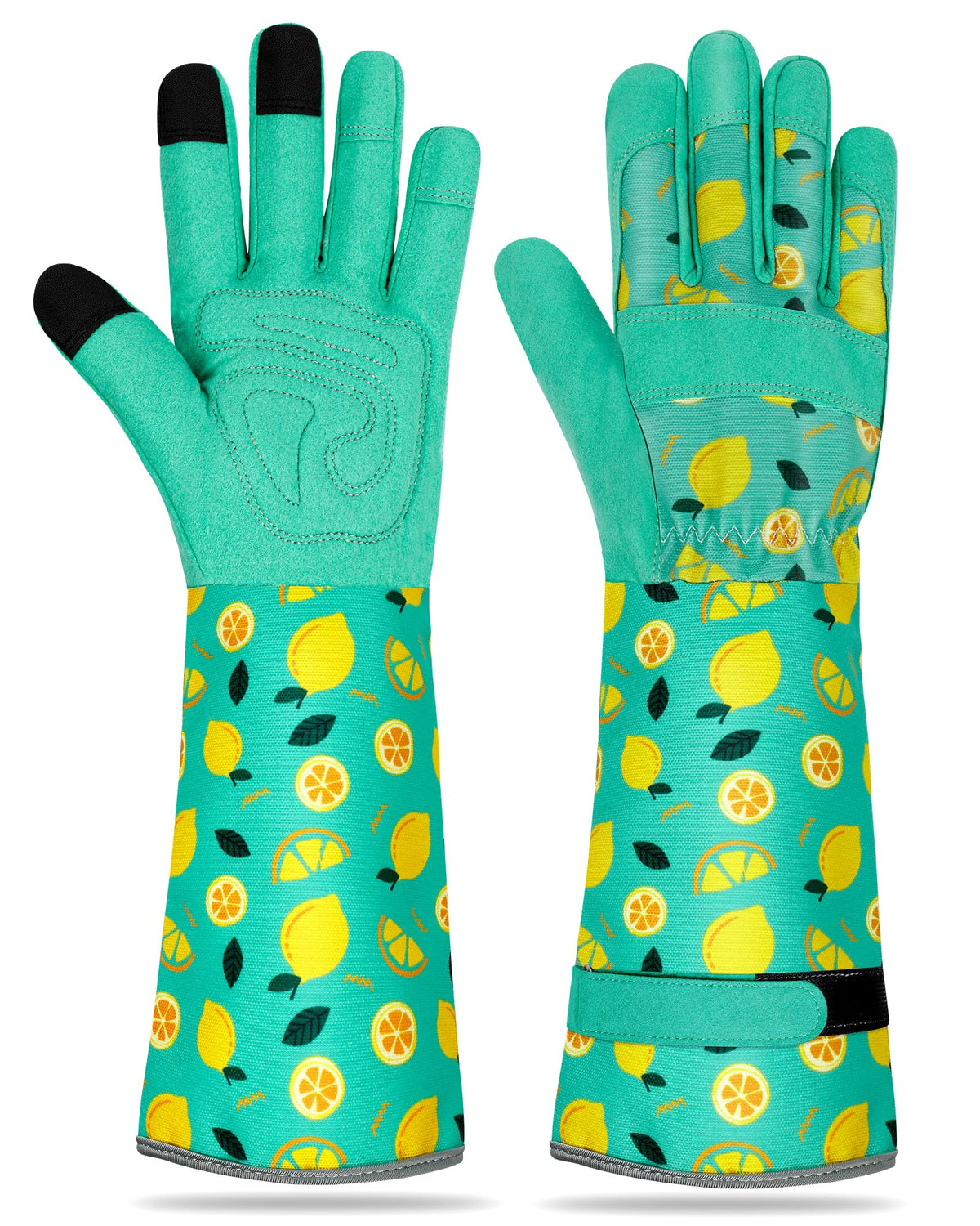Long Gardening Gloves for Women Thorn Proof Leather Garden Gloves Breathable Working Gloves for Women Yard Outdoor