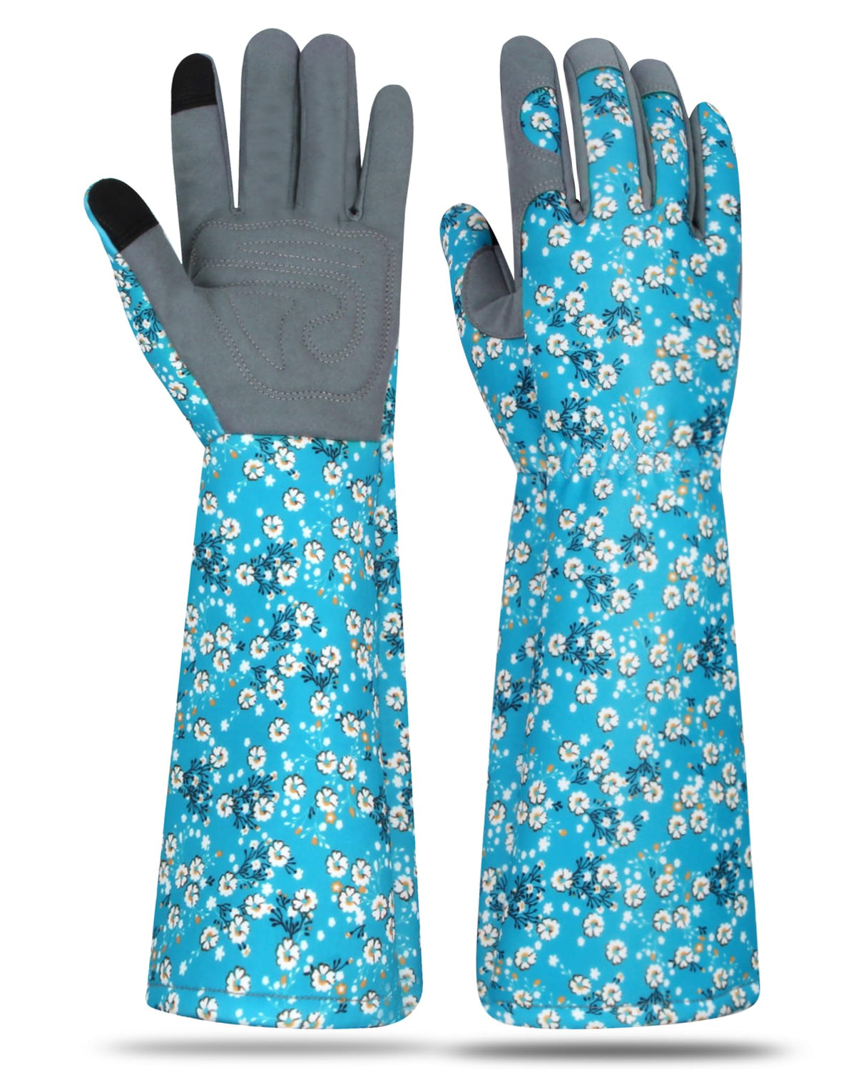 Long Gardening Gloves for Women Thorn Proof Leather Garden Gloves Breathable Working Gloves for Women Yard Outdoor