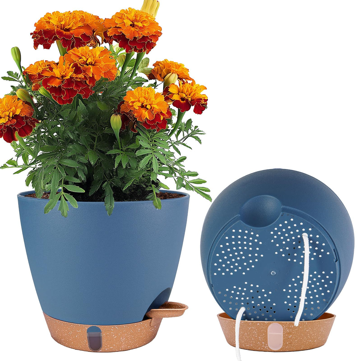 8/10/12 Inch Self Watering Pots for Indoor/Outdoor Plants