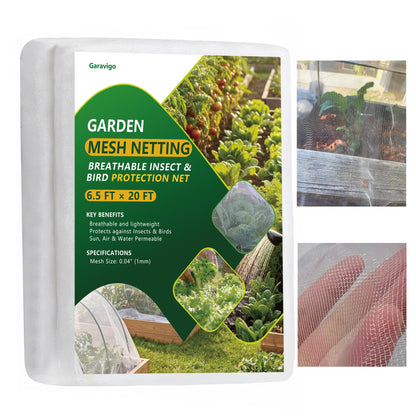 Durable Garden Fine Mesh Netting, 10x33ft Insect Netting for Plant