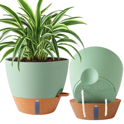8/10/12 Inch Self Watering Pots for Indoor/Outdoor Plants