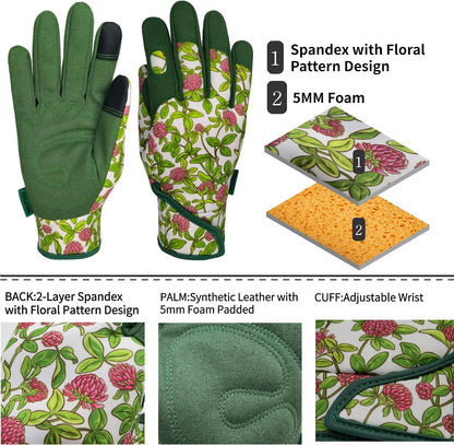 Cute Pattern Gardening Gloves,Thornproof Garden Glove,Gardener Gift