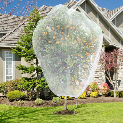 Large Fruit Tree Netting, 10X10FT Insect Garden Net, Zipper, Drawstring