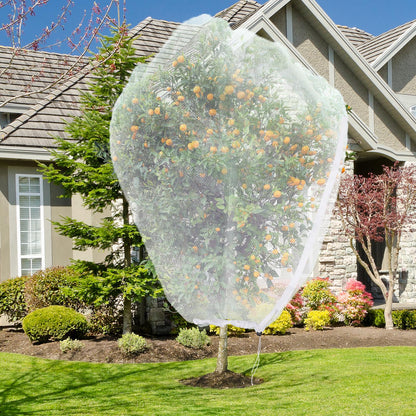 Large Fruit Tree Netting, 10X10FT Insect Garden Net, Zipper, Drawstring