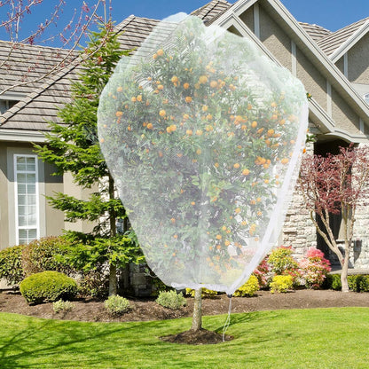 Large Fruit Tree Netting, 10X10FT Insect Garden Net, Zipper, Drawstring