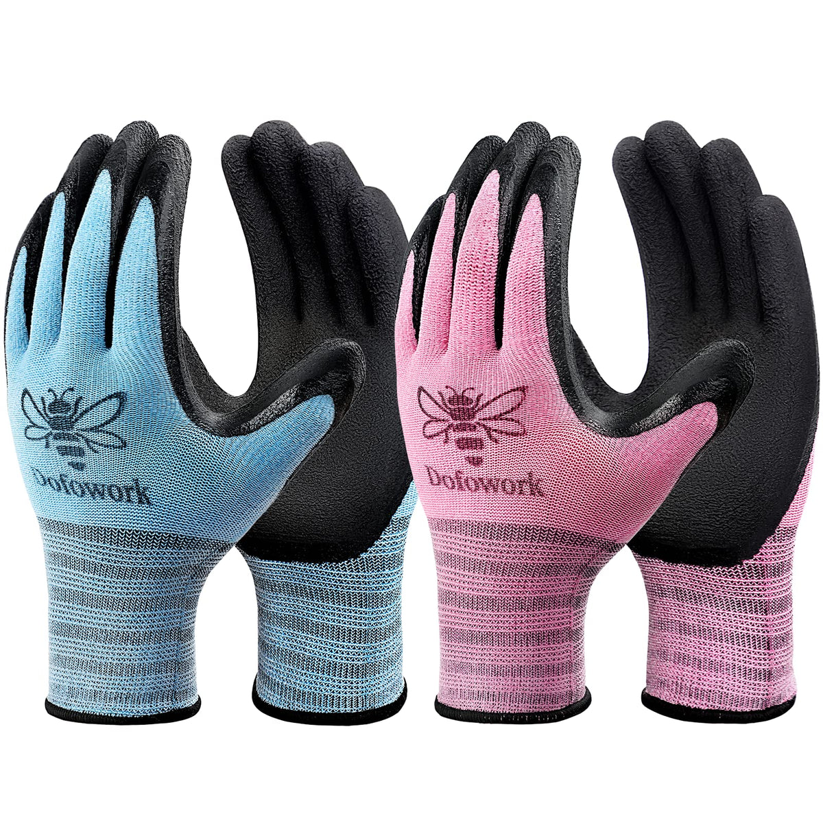 DOFOWORK Gardening Gloves - 6 Pair Gardening Gloves for Women/Men with Grip