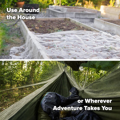 Coghlan's Rectangular Mosquito Netting – Lightweight Mesh for Camping, Travel, and Outdoor Protection – Use as Bed Cover, Shelter, or Screen Repair – White, 48" x 72"
