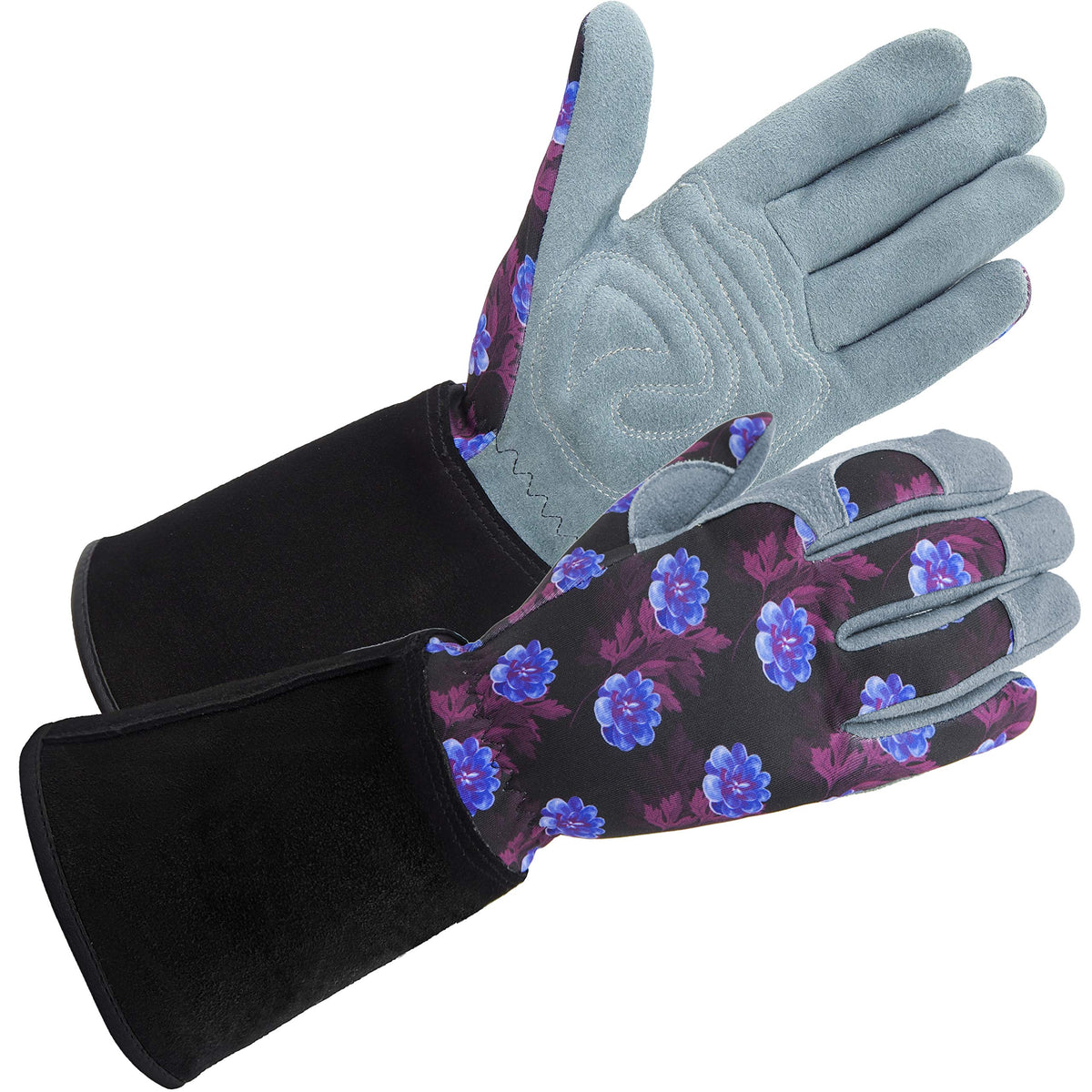 SKYDEER Premium Genuine Deerskin Suede Women's Gardening Gloves, Ultra-Soft Padded, Comfort Fit for Work, Medium, SD6611/M