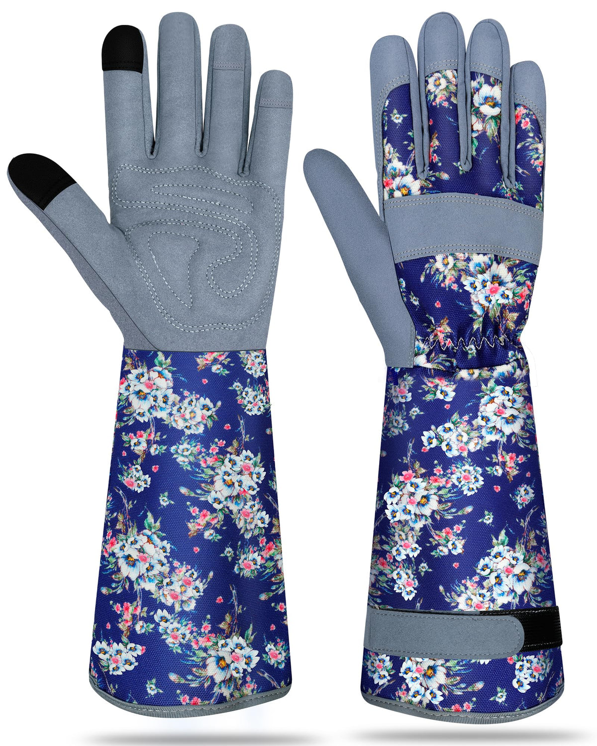 Long Gardening Gloves for Women Thorn Proof Leather Garden Gloves Breathable Working Gloves for Women Yard Outdoor