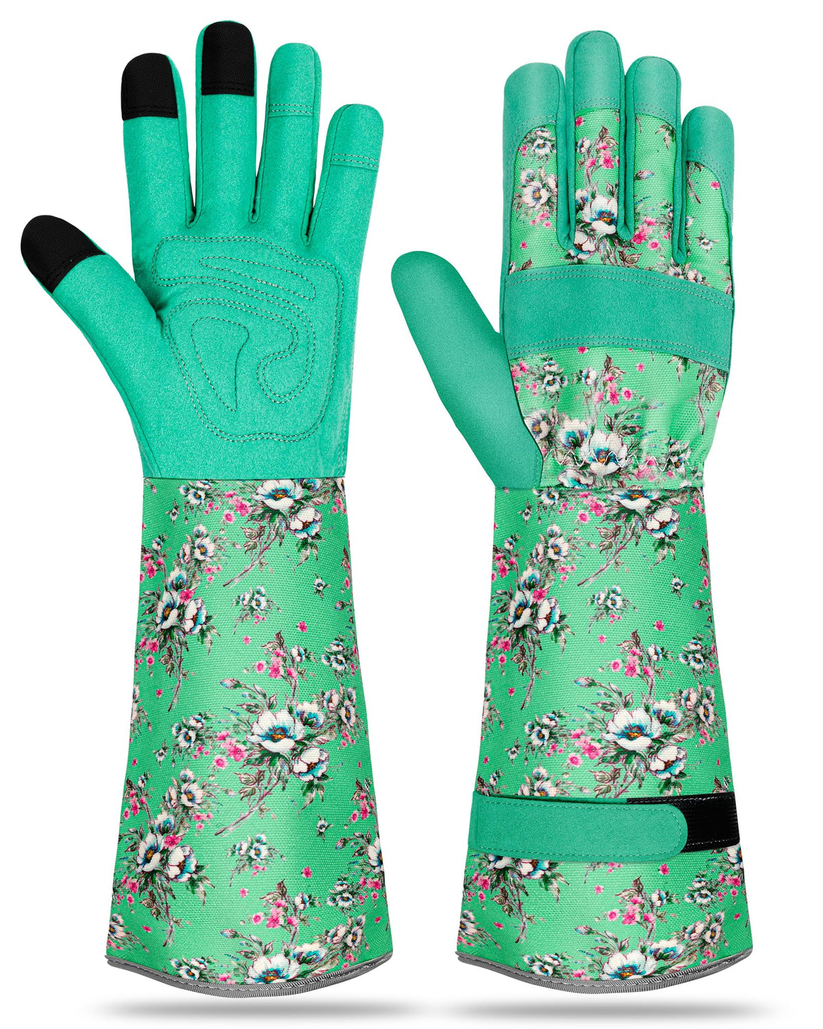 Long Gardening Gloves for Women Thorn Proof Leather Garden Gloves Breathable Working Gloves for Women Yard Outdoor