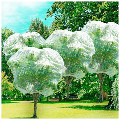 Insect Bird Barrier Mesh, 3.5 x4.6FT Garden Netting Barrier with Drawstring