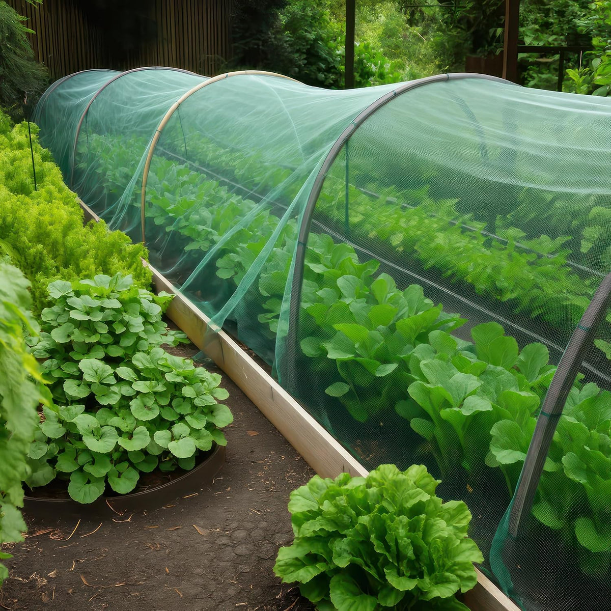 Green DIY Mosquito Net Fabric | 10x20 FT Netting | Insect Cover for Garden