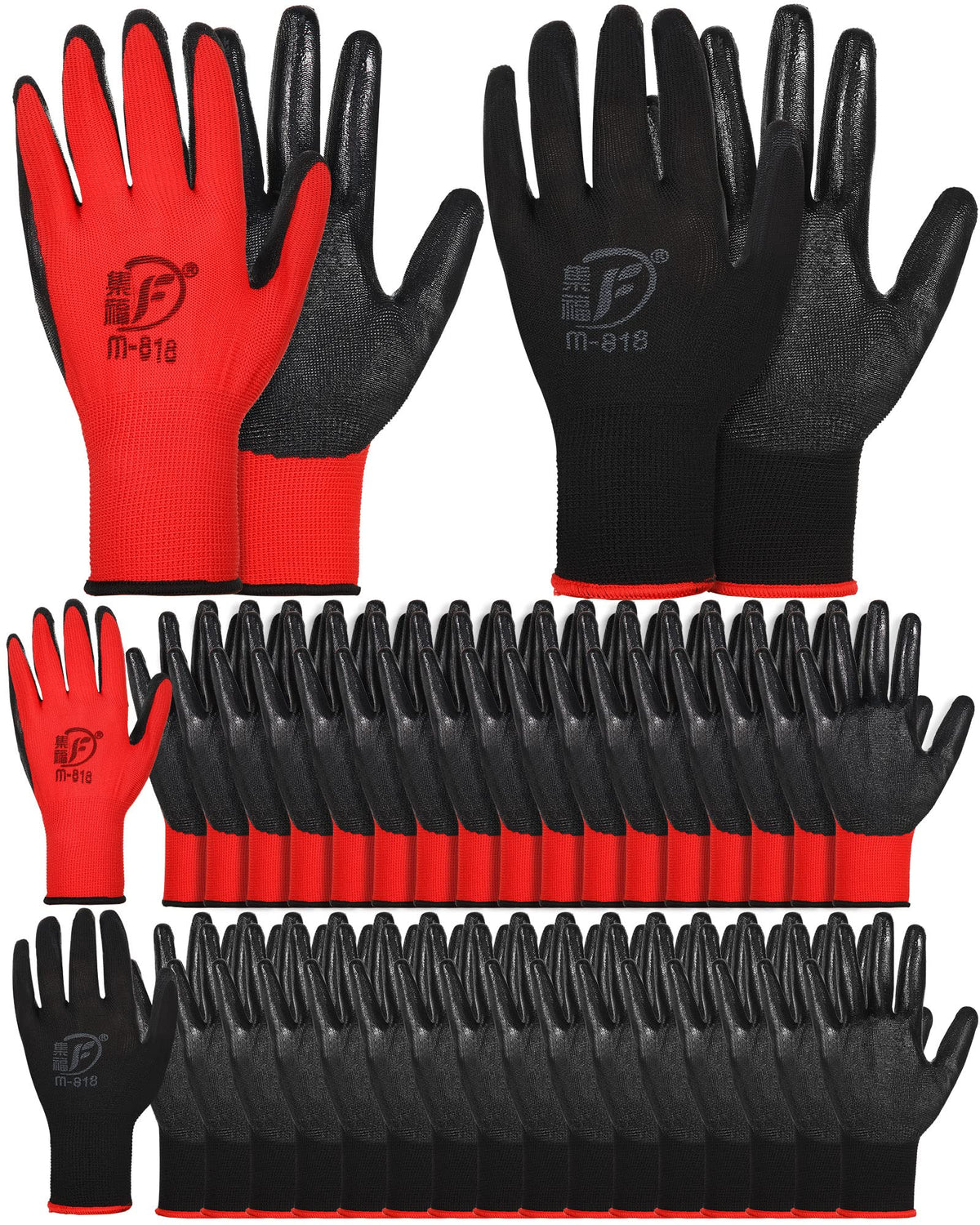 Honeydak 36 Pairs Garden Gloves Bulk for Men Women