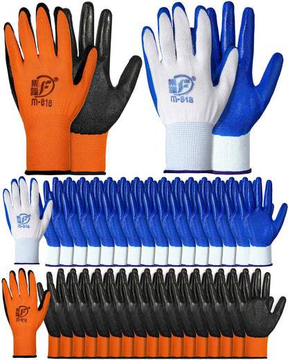 Honeydak 36 Pairs Garden Gloves Bulk for Men Women