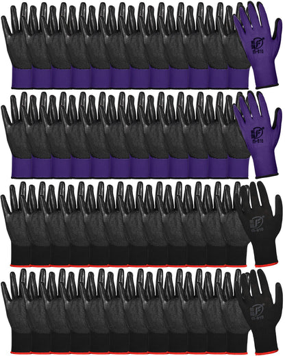 Nuogo 48 Pairs Garden Gloves for Men Work Gloves Bulk