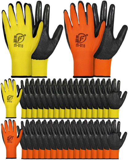 Honeydak 36 Pairs Garden Gloves Bulk for Men Women