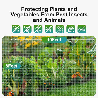 Garden Netting Pest Barrier: 8'x10' Fine Bug Netting