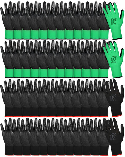Nuogo 48 Pairs Garden Gloves for Men Work Gloves Bulk